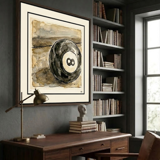Visual representation of optional framing and integrated style setup for INDEX 08 | Amor Fati